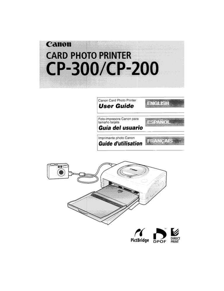 Canon CP-300 User guide Canon CP-300 User guide