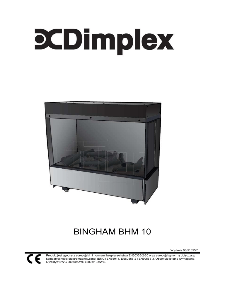 Dimplex BINGHAM BHM 10 User manual Dimplex BINGHAM BHM 10 User manual