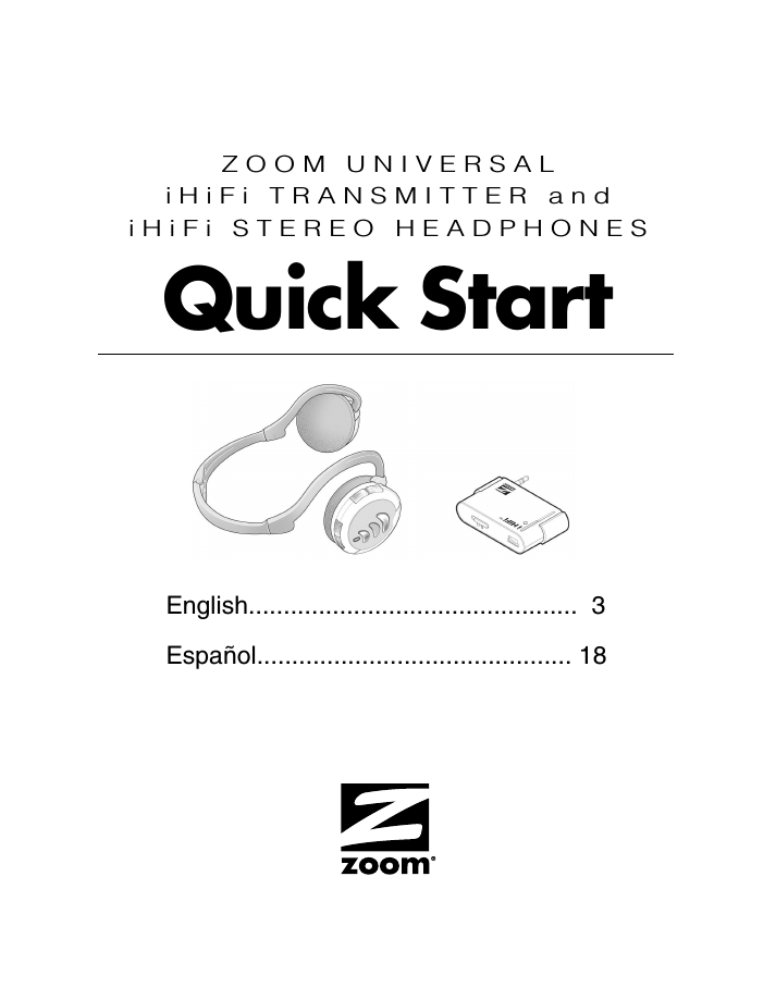 Zoom iHiFi 4355 User manual Zoom iHiFi 4355 User manual