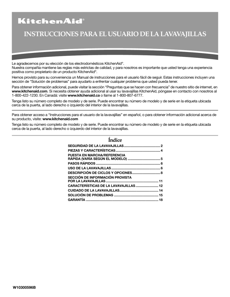 Whirlpool KUDE60FXSS User manual Whirlpool KUDE60FXSS User manual