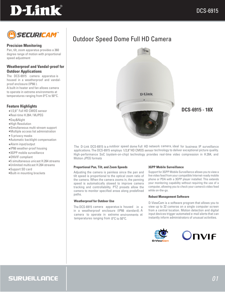 D-Link DCS-6915 User manual D-Link DCS-6915 User manual
