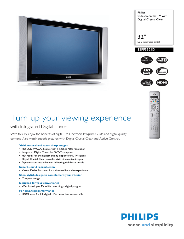 Philips 32PF5521D/10 User manual Philips 32PF5521D/10 User manual