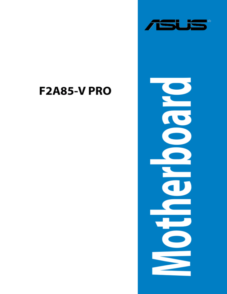 Asus F2A85-M Specifications Asus F2A85-M Specifications