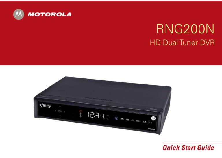 Motorola RNG200N User guide Motorola RNG200N User guide