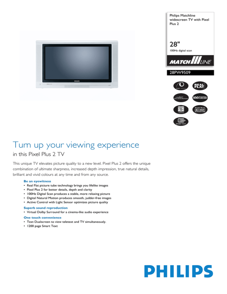 Philips 28PW9509/05 User manual Philips 28PW9509/05 User manual