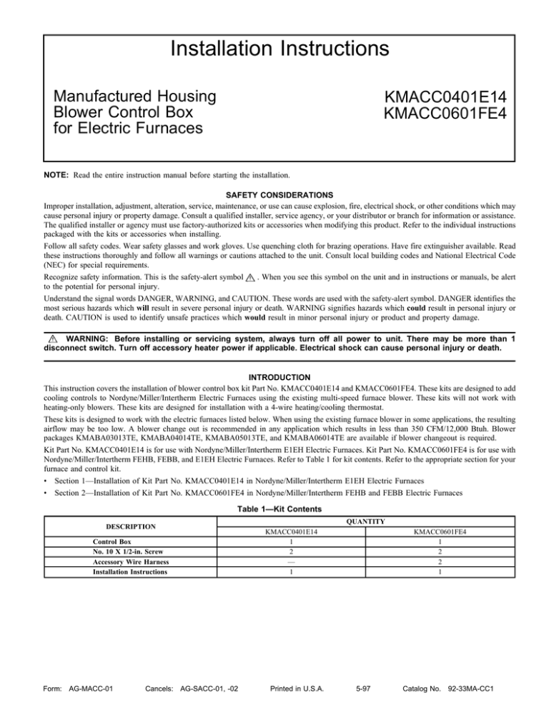 Miller Electric MT-24VF-12-1 Instruction manual Miller Electric MT-24VF-12-1 Instruction manual