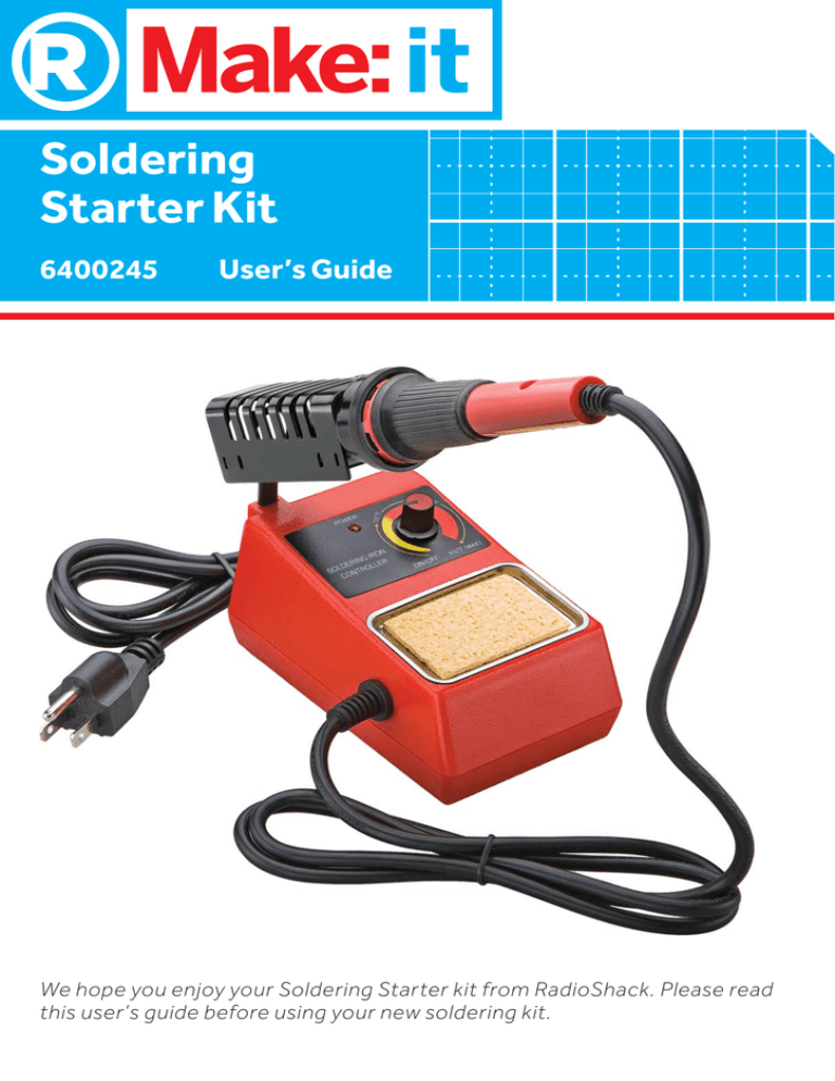 Radio Shack 6400245 User`s guide Radio Shack 6400245 User`s guide