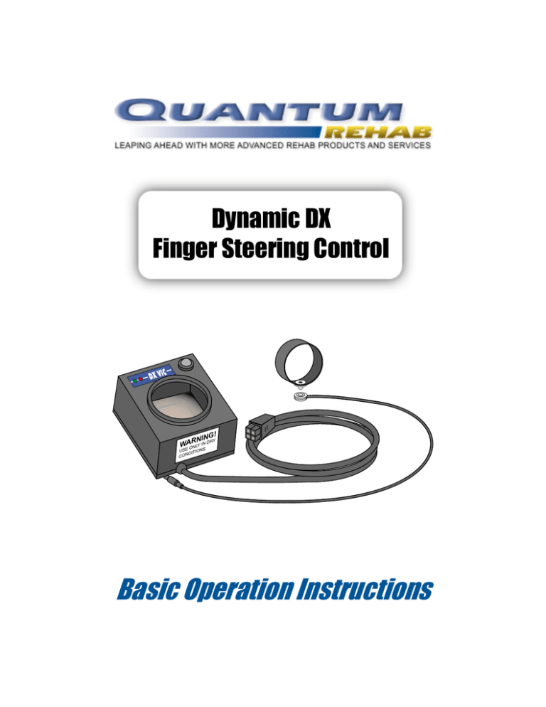 Pride Mobility Dynamic DX Owner`s manual Pride Mobility Dynamic DX Owner`s manual