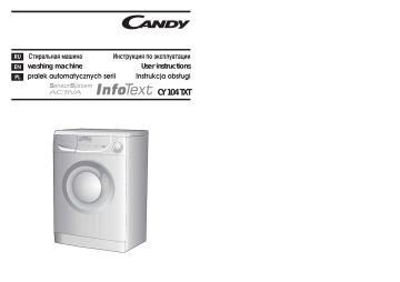Candy INFOTEXT User manual Candy INFOTEXT User manual