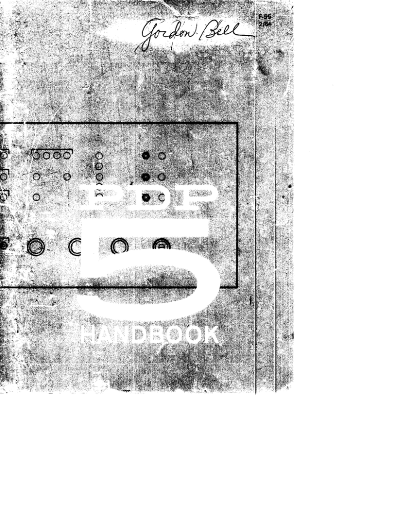 Digital Equipment Corporation PDP-9 User manual Digital Equipment Corporation PDP-9 User manual