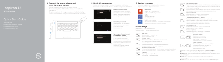 Dell Inspiron 14 5000 Series User manual Dell Inspiron 14 5000 Series User manual