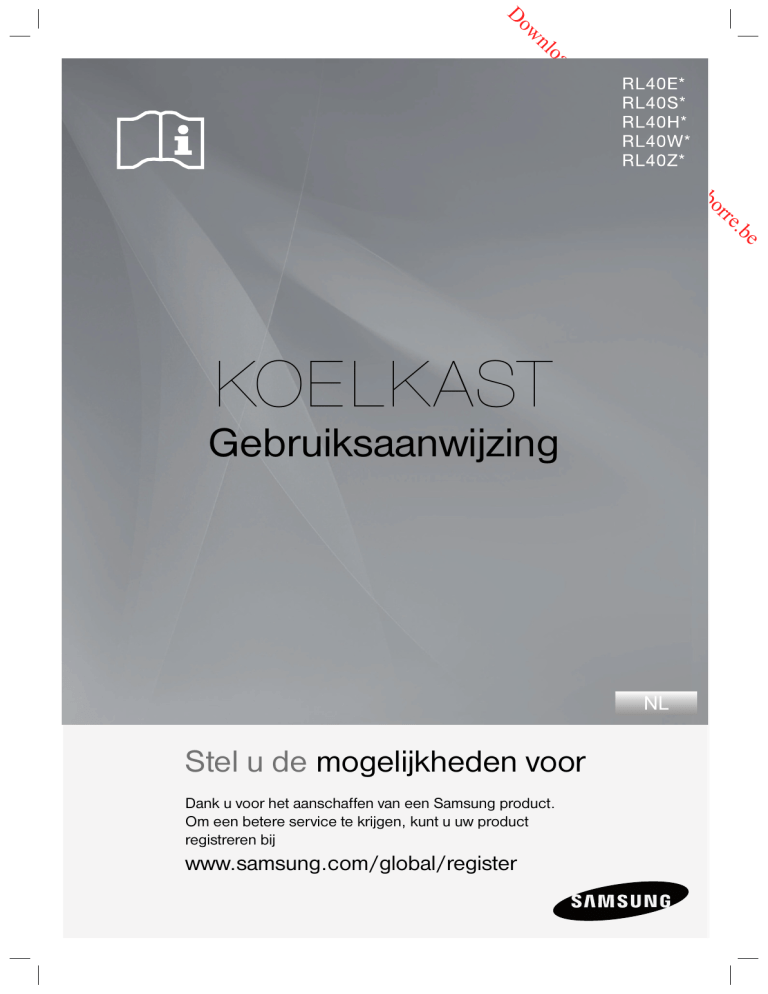 Samsung RL40Z Series User manual Samsung RL40Z Series User manual