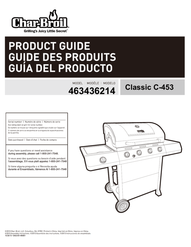 Char-Broil 463436214 Product guide Char-Broil 463436214 Product guide