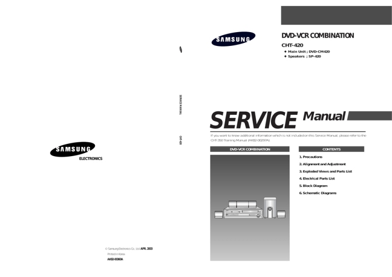 Samsung DVD-CM350 Service manual Samsung DVD-CM350 Service manual