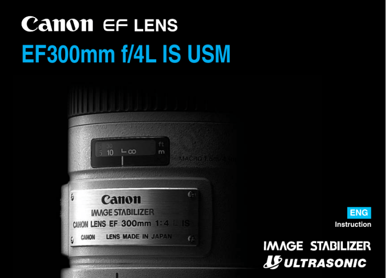 Canon 300X Specifications Canon 300X Specifications