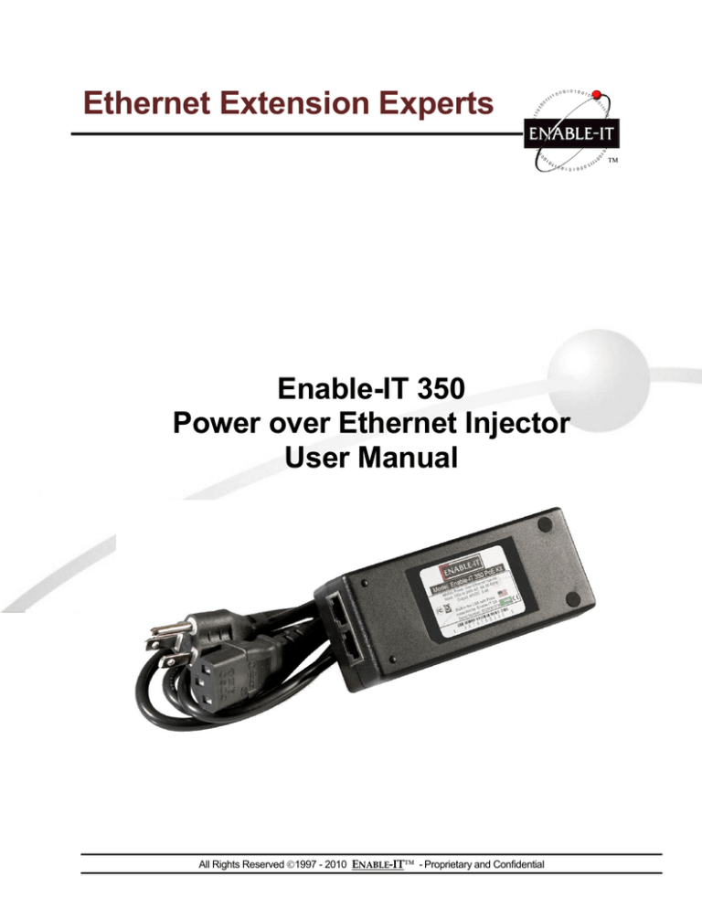 Enable-IT 350 User manual Enable-IT 350 User manual