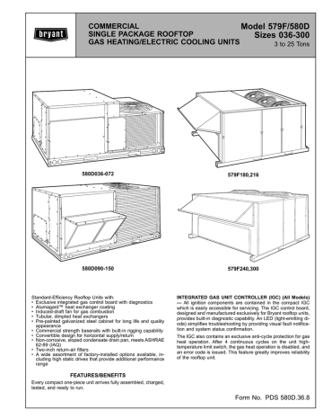 Guide Specifications. Bryant 579F, 580D | Manualzz Guide Specifications. Bryant 579F, 580D | Manualzz