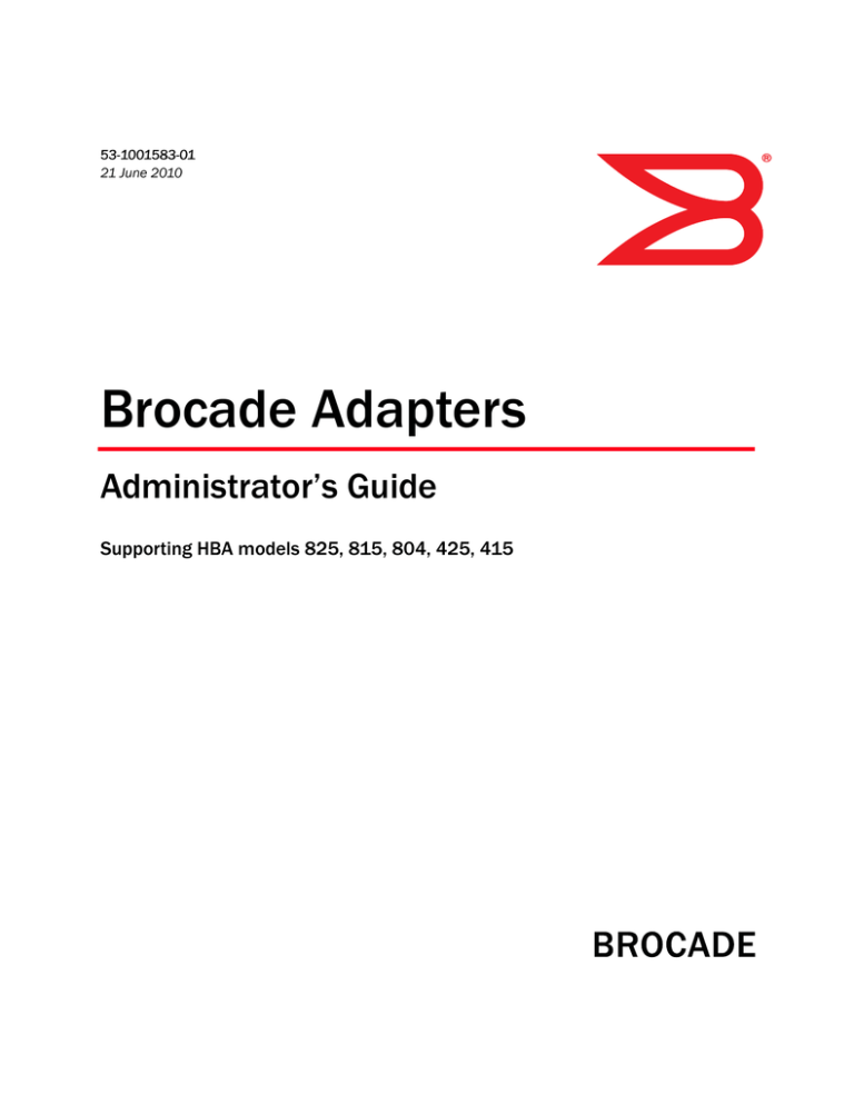 Brocade Communications Systems 425 Technical data Brocade Communications Systems 425 Technical data