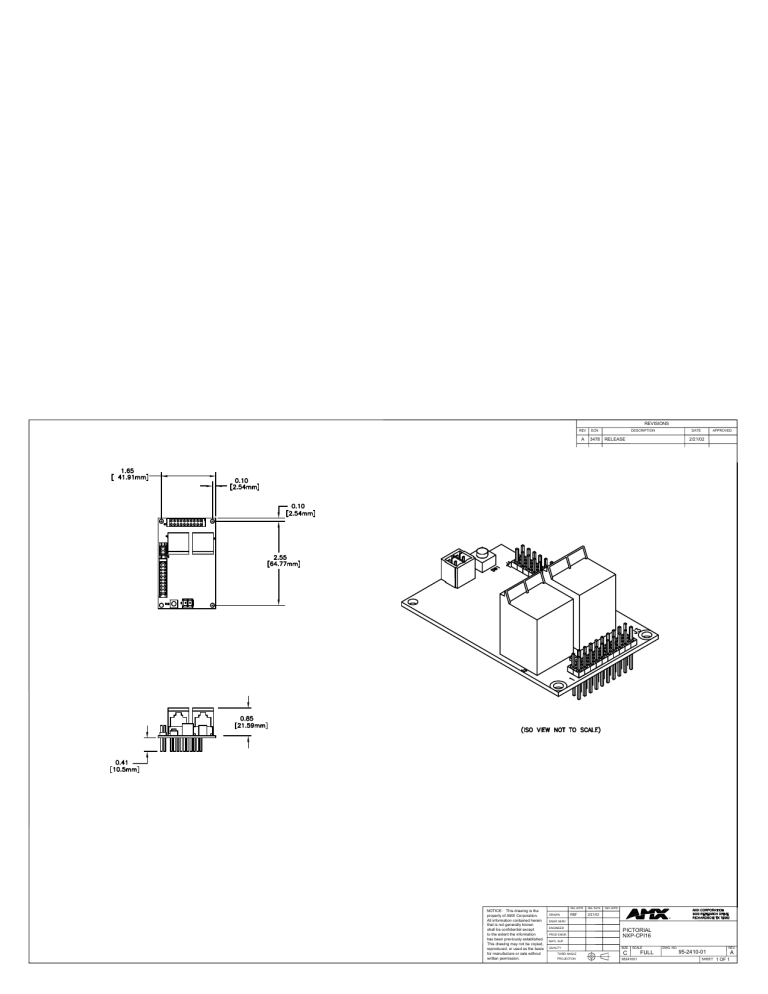 AMX NXP-CPI16 User manual AMX NXP-CPI16 User manual