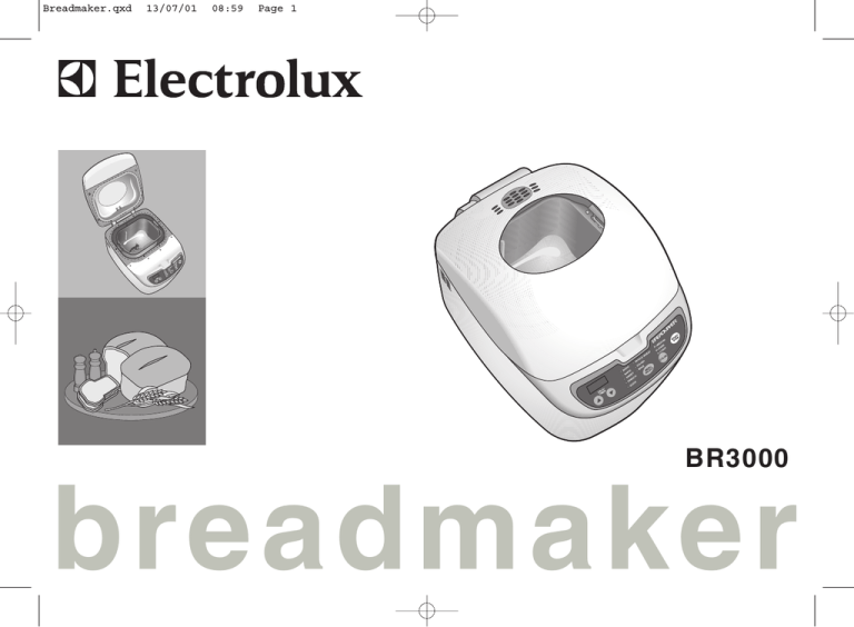 Electrolux BR3000 Operating instructions Electrolux BR3000 Operating instructions