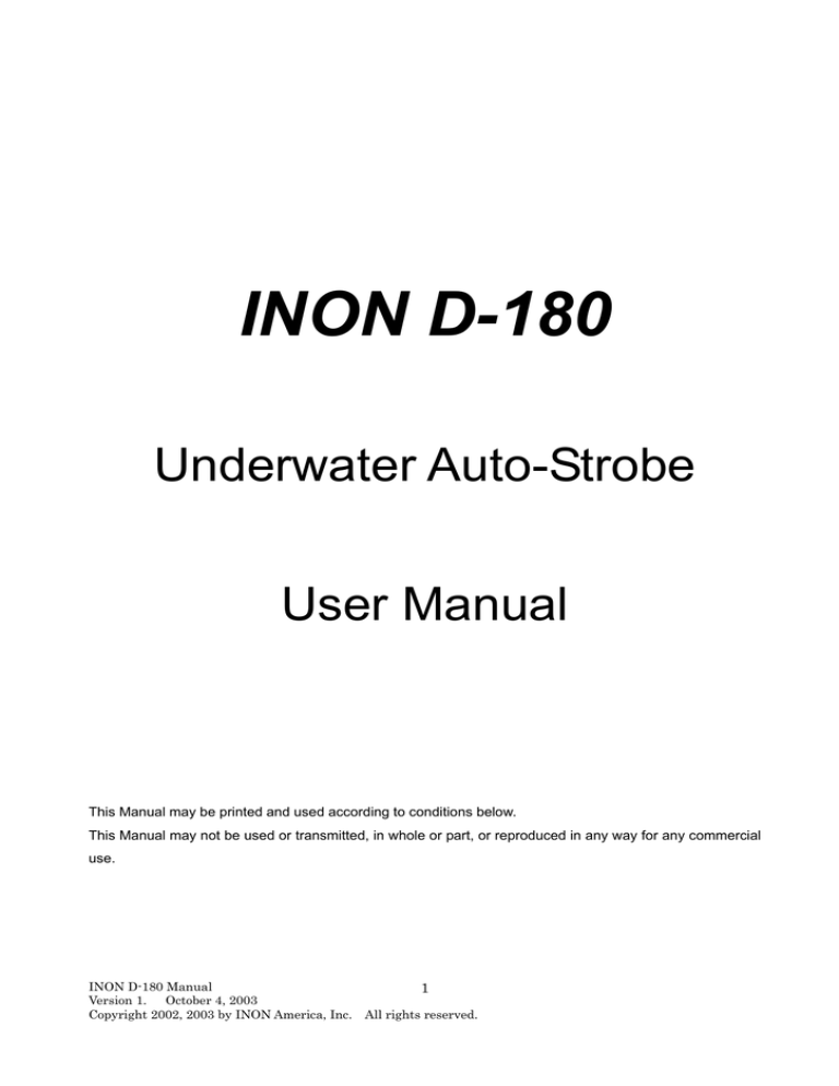 INON D-180 INON D-180