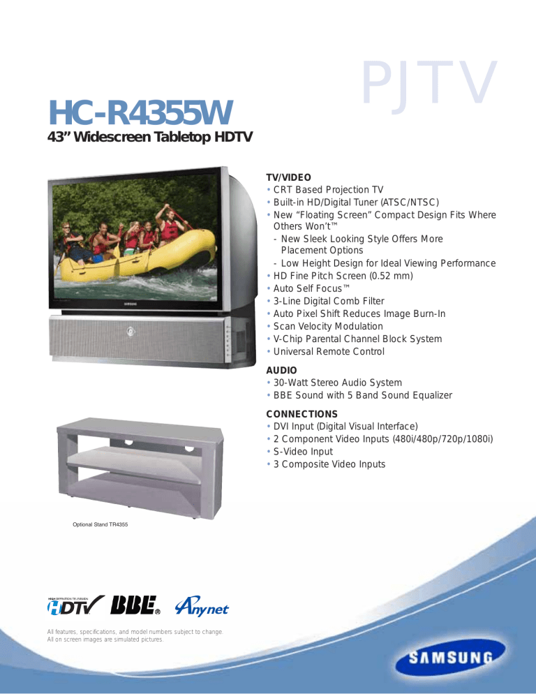 Samsung HC-R4355W User manual Samsung HC-R4355W User manual