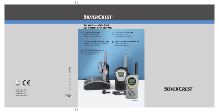 Silvercrest TWINTALKER 4810 User manual Silvercrest TWINTALKER 4810 User manual