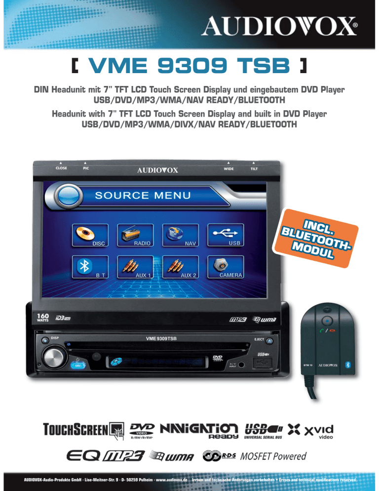 VME 9309 TSB:Layout 1 VME 9309 TSB:Layout 1