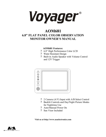 ASA Electronics AOM681 Owner's Manual | Manualzz