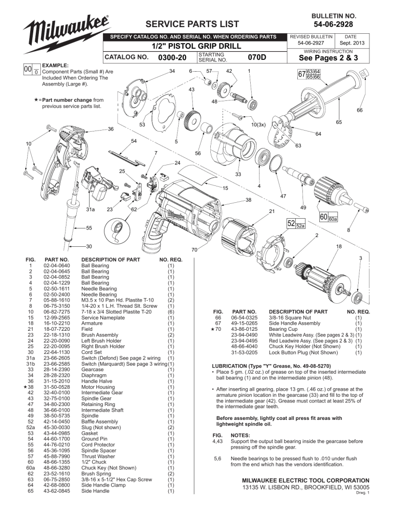 Milwaukee 0300-20 User manual Milwaukee 0300-20 User manual