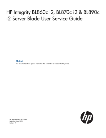 HP Integrity BL860c Specifications HP Integrity BL860c Specifications