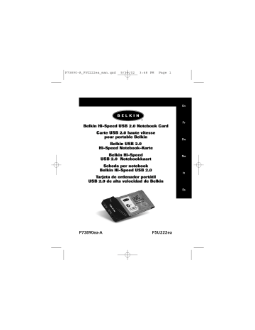 Belkin F5U222 User manual Belkin F5U222 User manual