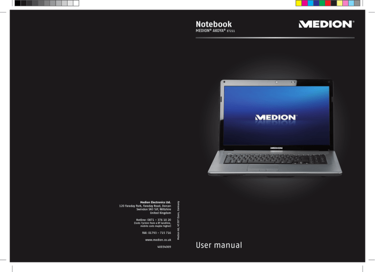 Medion AKOYA E7211 User manual Medion AKOYA E7211 User manual