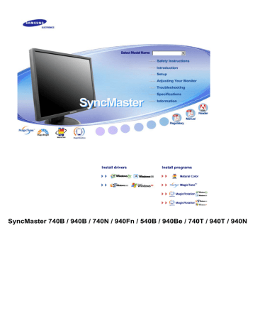 Samsung 940BE User manual | Manualzz Samsung 940BE User manual | Manualzz