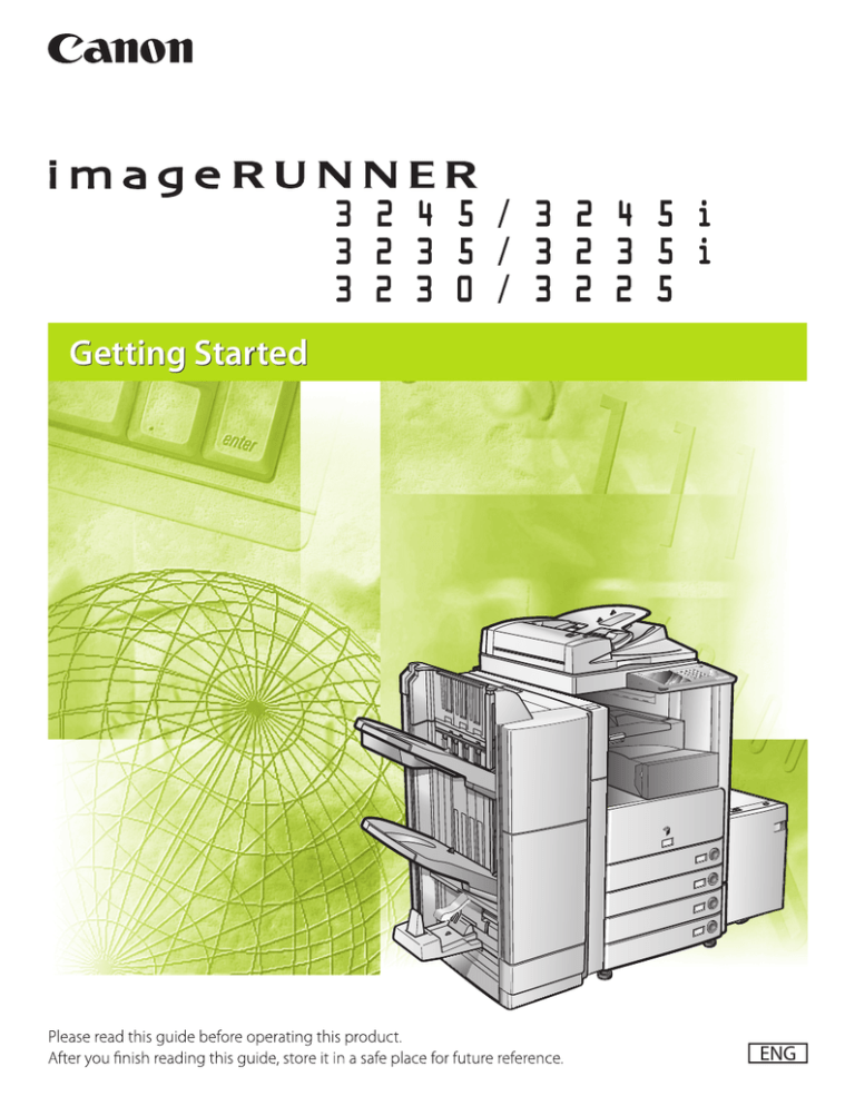 Canon 3230 Installation guide Canon 3230 Installation guide