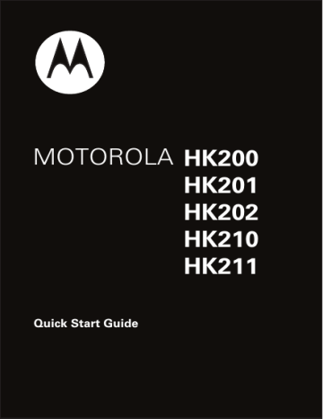 Motorola HK200 Quick Start Guide | Manualzz