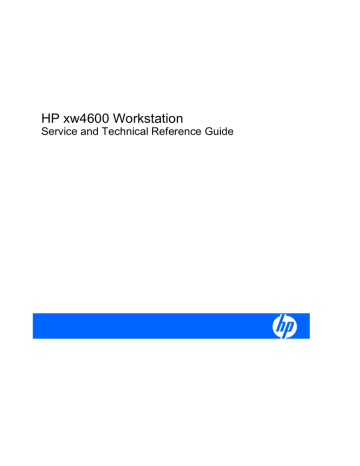 HP xw4600 Specifications HP xw4600 Specifications