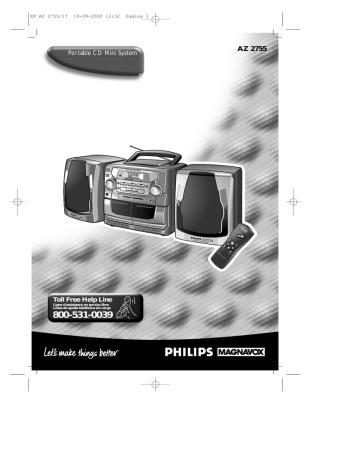 Philips AZ 2755 User manual | Manualzz