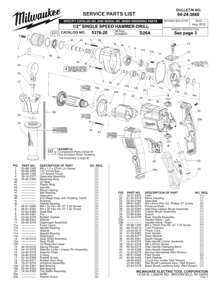 Milwaukee 5376-20 User manual Milwaukee 5376-20 User manual