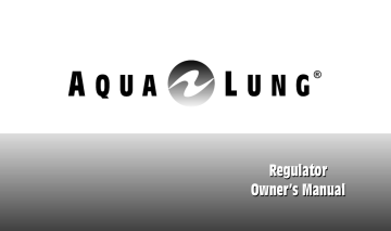 Owner's manual | Aqua Lung Micra ADJ Owner`s manual | Manualzz