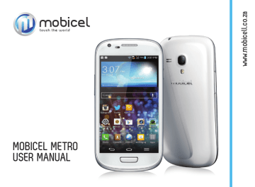 MOBICEL metro User manual | Manualzz MOBICEL metro User manual | Manualzz