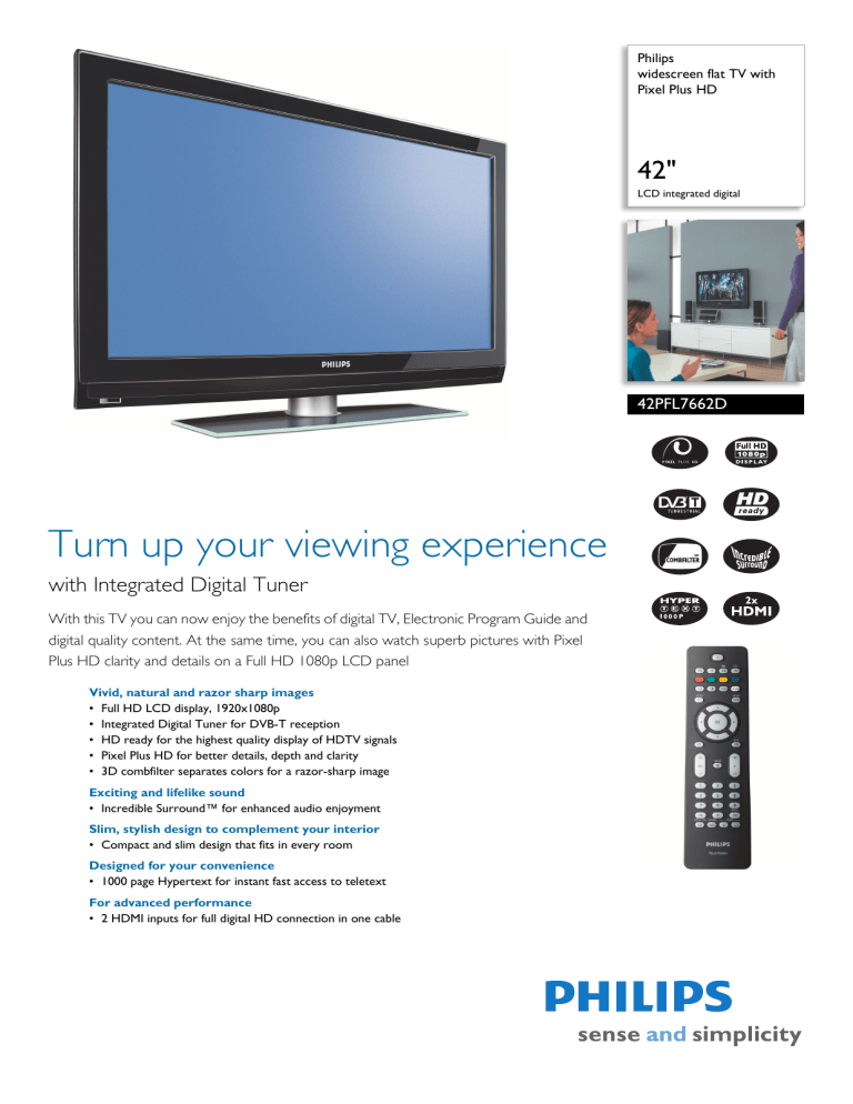 Philips 42PFL7662D User manual Philips 42PFL7662D User manual
