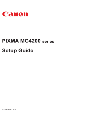 Canon PIXMA MG4220 Setup guide Canon PIXMA MG4220 Setup guide