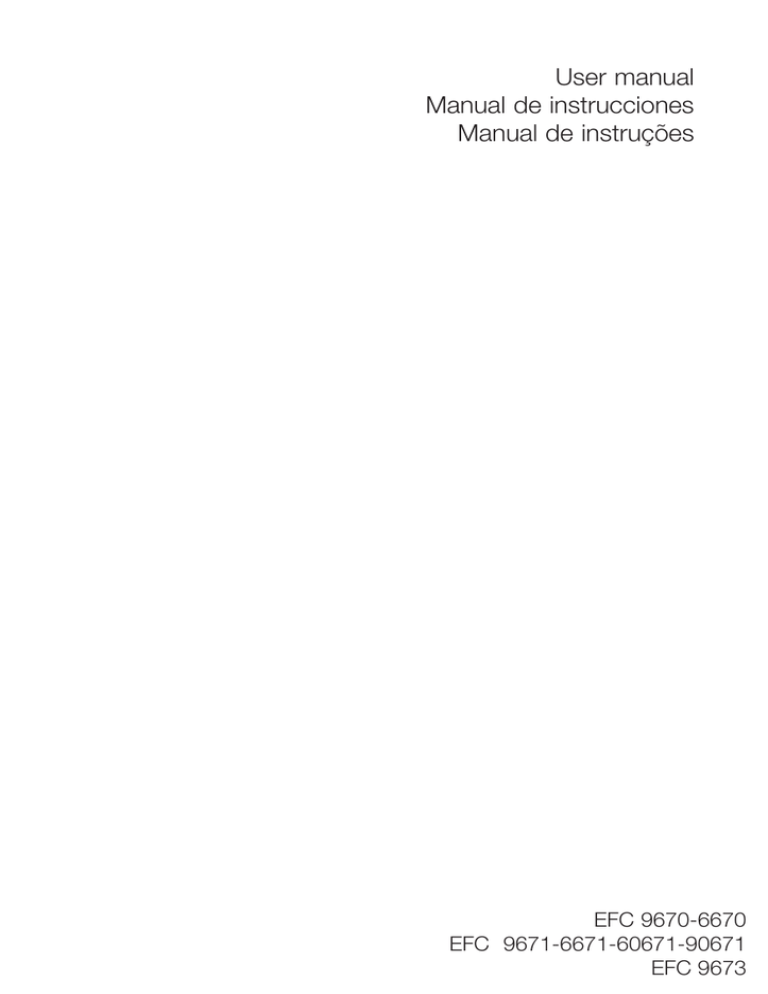 Electrolux EFC 60670 User manual Electrolux EFC 60670 User manual