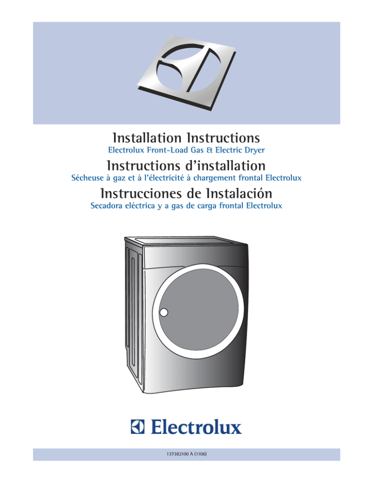 Electrolux 134709300 Use & care guide Electrolux 134709300 Use & care guide