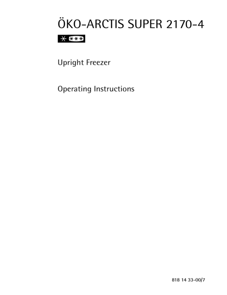 AEG 2170-4 Operating instructions AEG 2170-4 Operating instructions