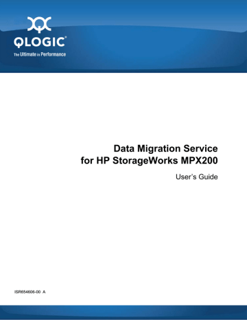 Qlogic Data Migration Service User`s guide | Manualzz
