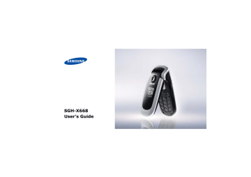 Samsung SGH-X668 User`s guide | Manualzz