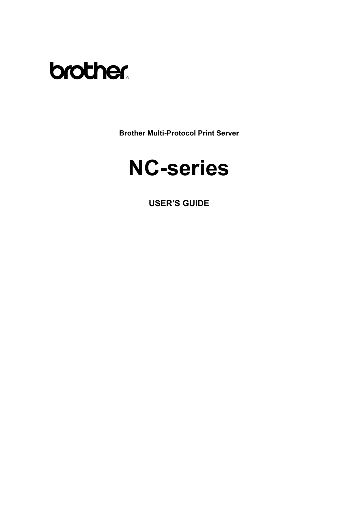 Brother NC-2100H User`s guide | Manualzz Brother NC-2100H User`s guide | Manualzz