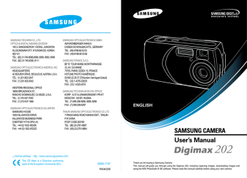 Samsung Digimax 250 Specifications | Manualzz Samsung Digimax 250 Specifications | Manualzz